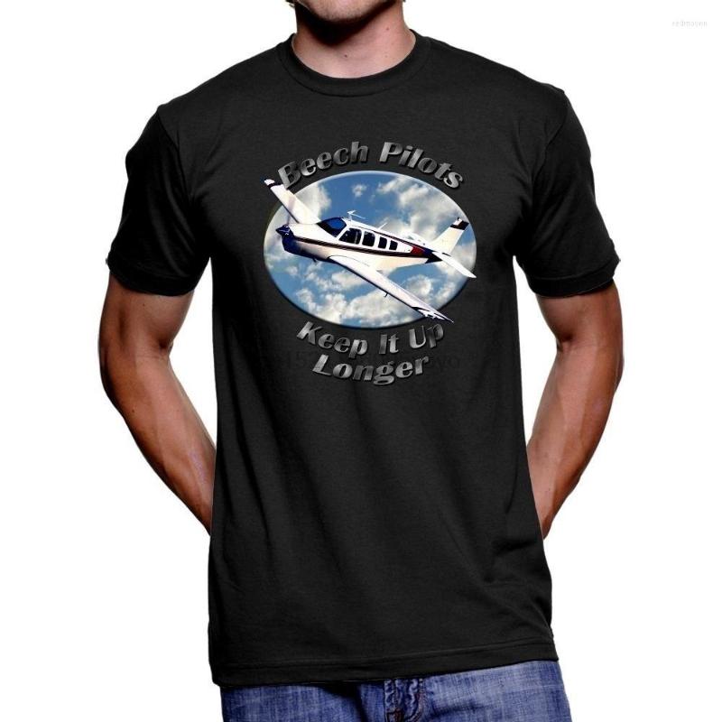 

Men's T Shirts Men Round Neck Beechcraft A36 Bonanza Beech Pilots Man Fashion Cotton Tops Black Size S-4XL, Notprint