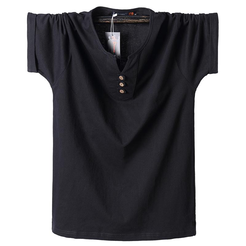 

Men's T Shirts T-shirt Man's Summer Cotton Vneck Shirt Tops Tee Short Sleeve Tshirt Plus Size 77XL 88XL 99XL Fitness Clothing 9999, Light grey