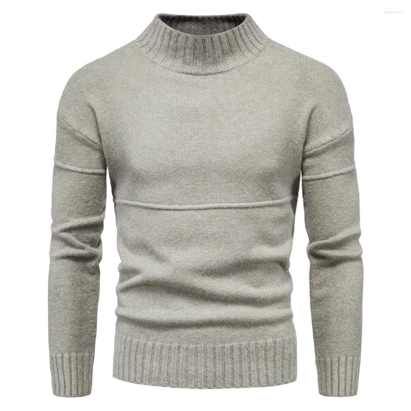 

Men' Sweaters Men Winter Pullovers Good Quality Solid Warm Casual Male Slim Fit Elastic Size 2XL, Black