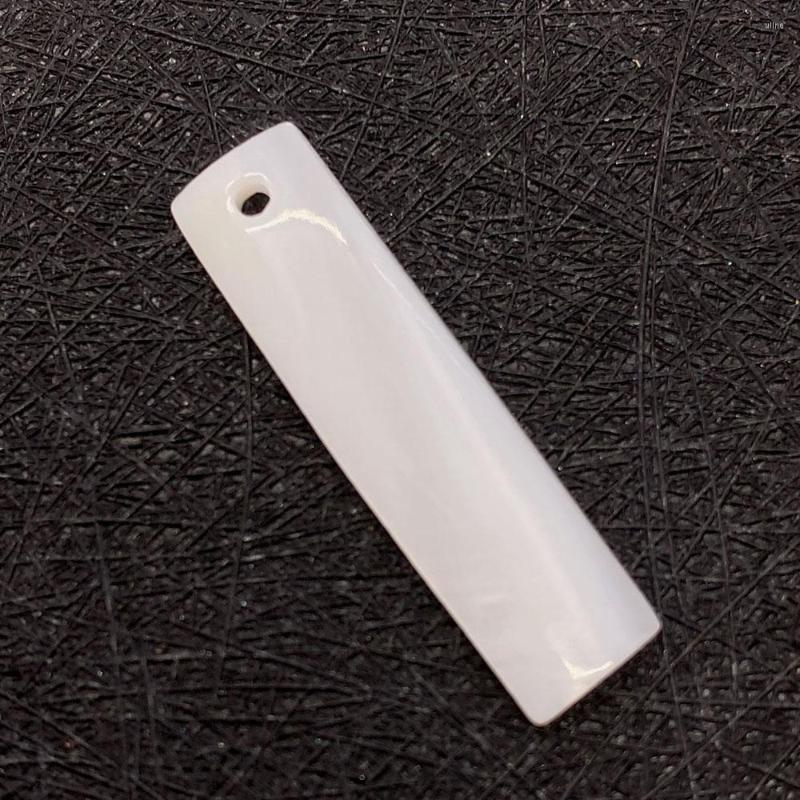 

Charms Rectangular Single Hole Pendant Natural Shell 7x30mm Size Openwork For DIY Jewelry Making Necklace Earring Ornament