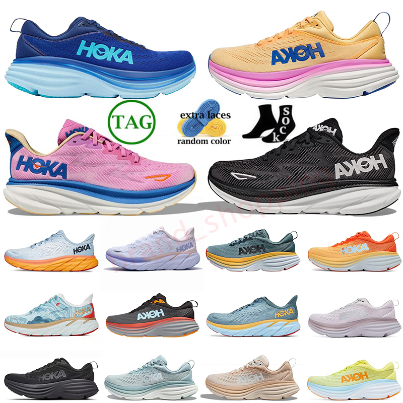 

Hoka Casual Shoes Hokas One Bondi 8 Carbon X 2 triple black white harbor mist lunar rockhot coral Clifton 8 9 Summer Women Mens outdoor trainers sneakers size 45, A22 clifton 9 cyclamen sweet lilac