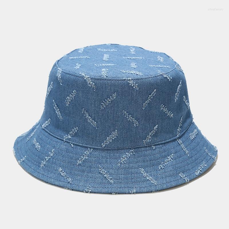 

Berets Fashion Unisex Fisherman Bucket Hat Hip Hop Cap Foldable Cotton Sun Summer Outdoor Sunscreen Accessories