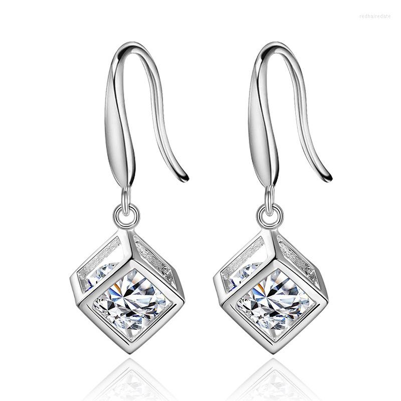 

Dangle Earrings 1Pair Fashion Jewelry Creative Cube For Women Temperament Personality Tassel Korean Style Accessories