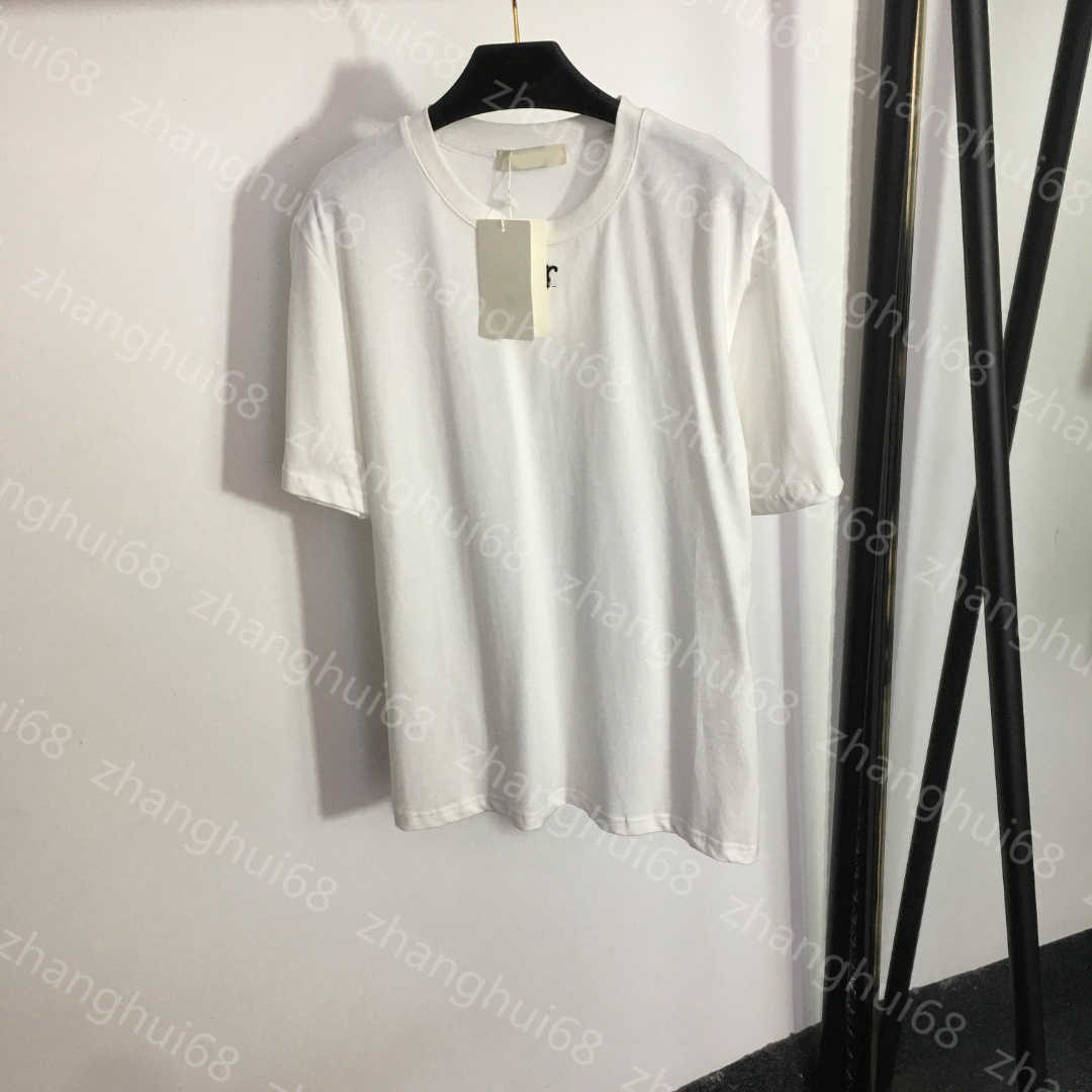 

23ss womens designer clothing Womens T-Shirt tee t shirt Round neck Pure cotton logo Embroidered cotton short sleeve T-shirt on chest High quality womens clothes