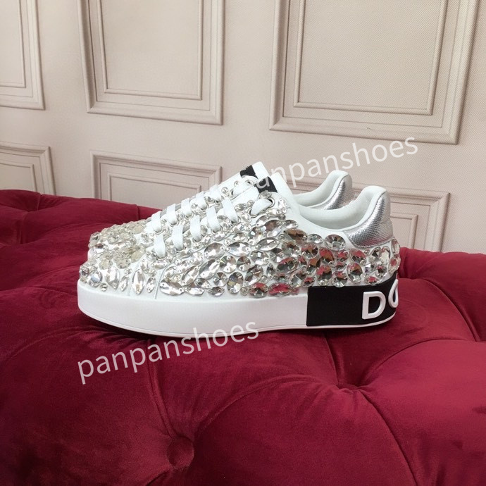 

new Fashion Casual shoes womens men Designer leather lace-up sneakers fashion lady Flat Running Letters shoes platform sneaker, 02