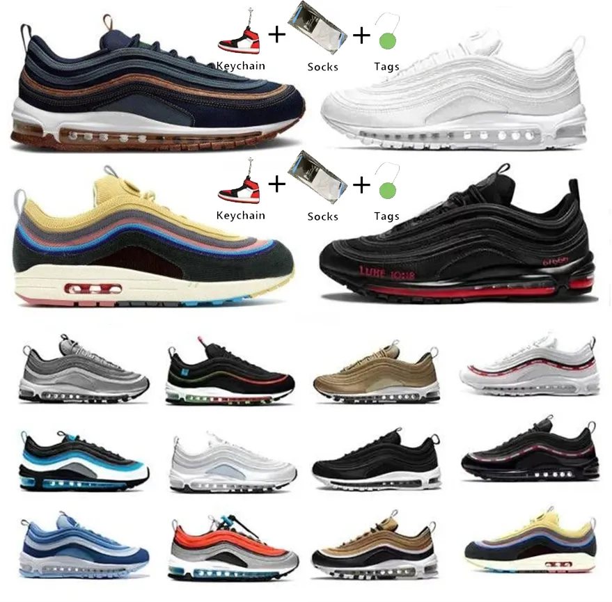 

max 97 air Triple White shoes Silver Bullet airmaxs 97s 2023 OG mens womens running The Future Persian Violet Red Leopard Bred Reflective Blue Laser men Sneakers, #97