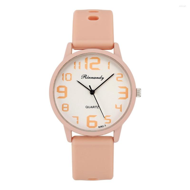 

Wristwatches Fashion Women Watch 2023 Cute Girls Silicone Quartz Wristwatch For Ladies Elegant Clock Montre Femme, Black