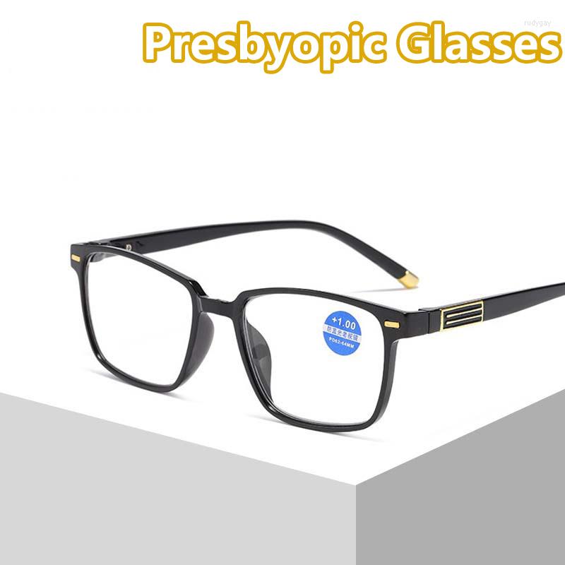 

Sunglasses Business Presbyopia Glasses Unisex Men Anti Blue Light Reading HD Lens Finshed Eyeglasses Eyewear Diopter 1.0 To 4.0