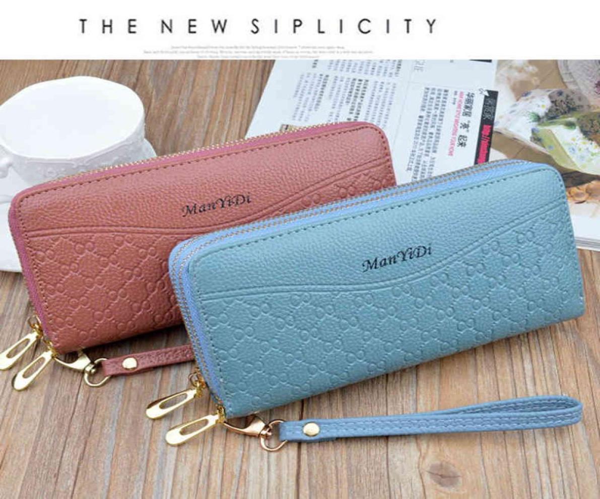 

Women039s Long Leather Zipper Woman Wallet Coin Purse Female Money Credit Card Holder Geometric Luxury Brand Clip4449015