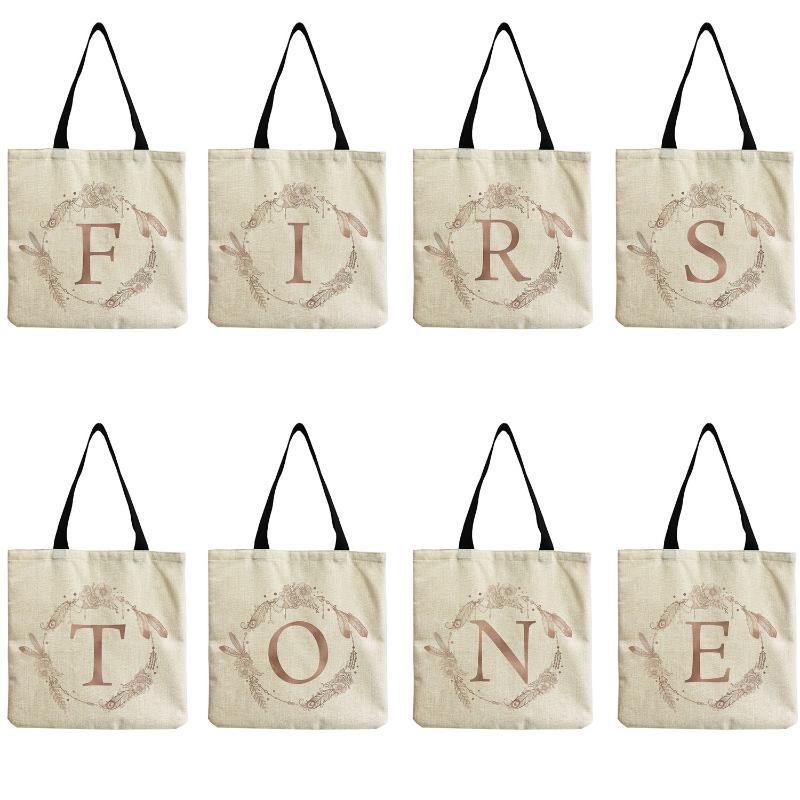 

Evening Bags Tote Bag 26 English Letters Garland Portable Ladies Shopping Women's Shoulder Outdoor Large Capacity Travel First OneEvenin, Hm5350 letters bag