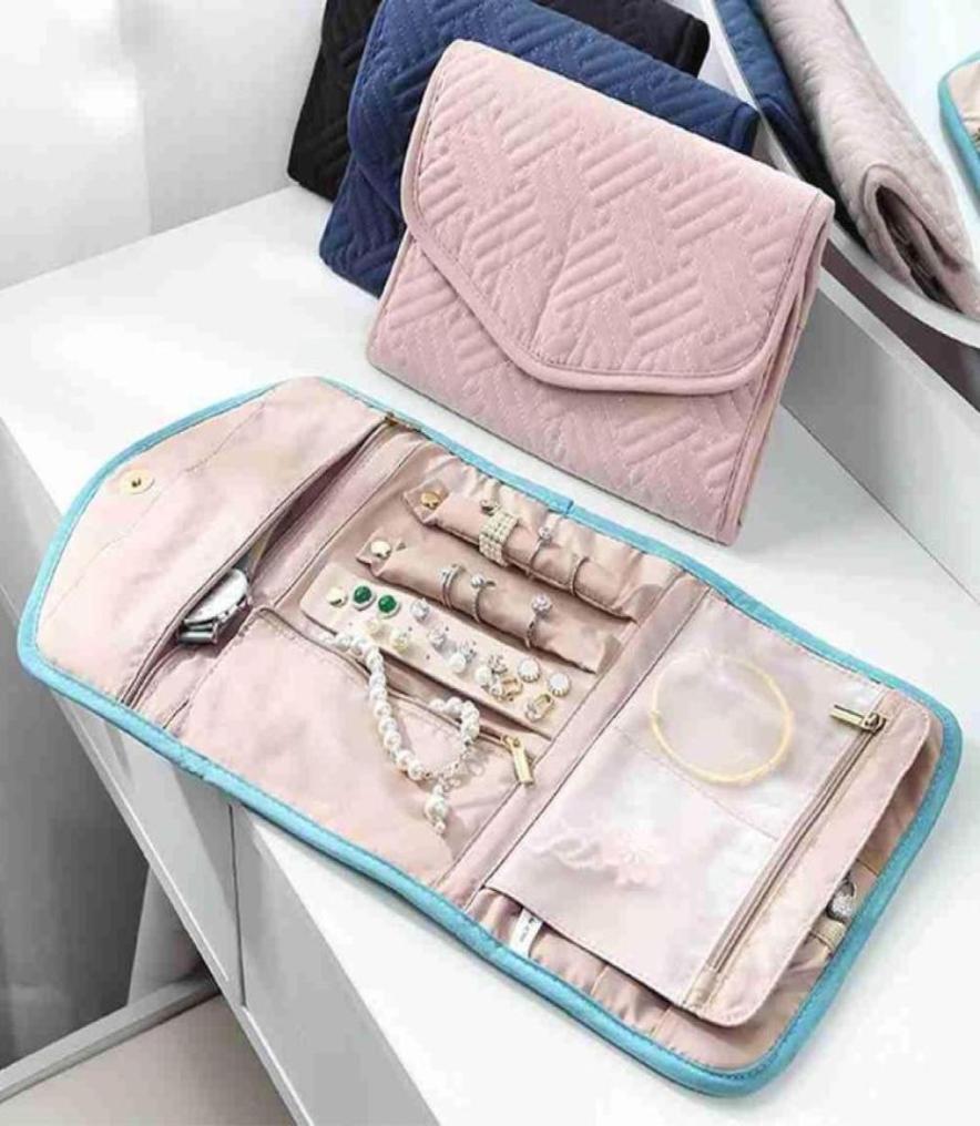 

Jewelry Pouches Bags High Quality Large Capacity And Portable Roll Foldable Travel Bracelet Organizer Necklace Ring Case Earring 1860551