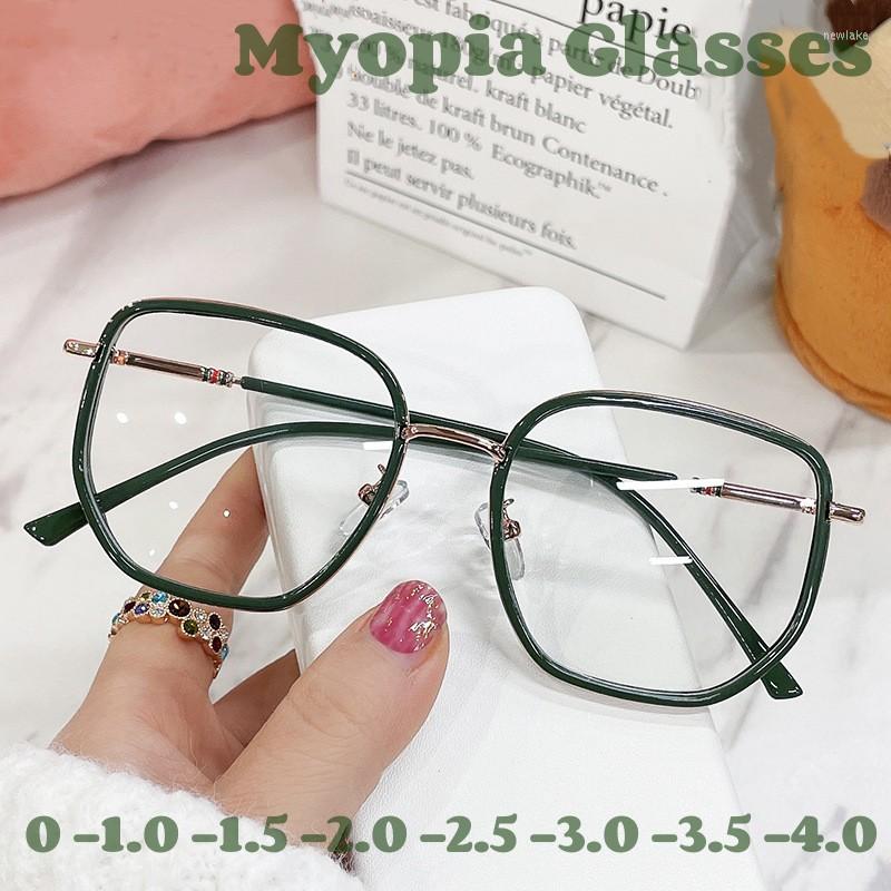 

Sunglasses Women Men Classic Square Frame Glasses Large Oversized Myopia Anti-blue Light Eye Protective Computer 0 To -4.0