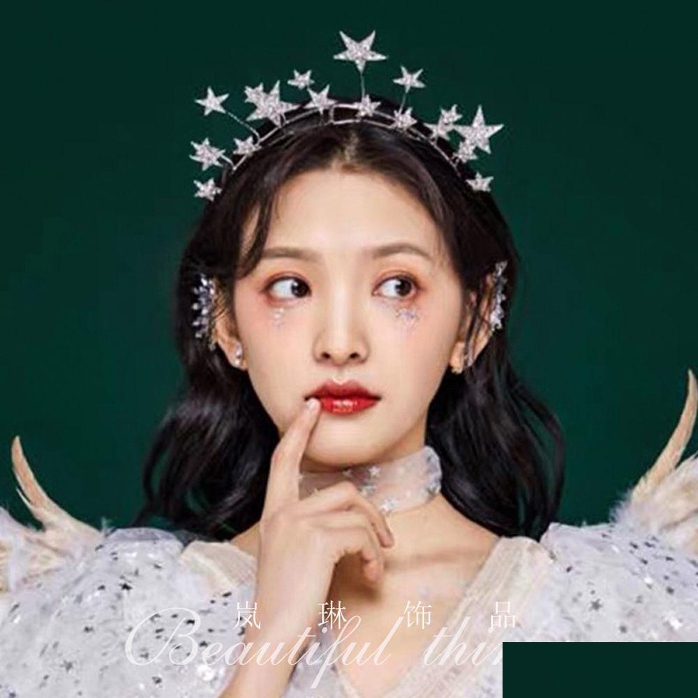 

Hair Jewelry Fairy Crown Korean Style Cute Crystal Star Bridal Hairband Headwear Accessories Hoop Drop Delivery Hairj Dhgarden Dhg3V