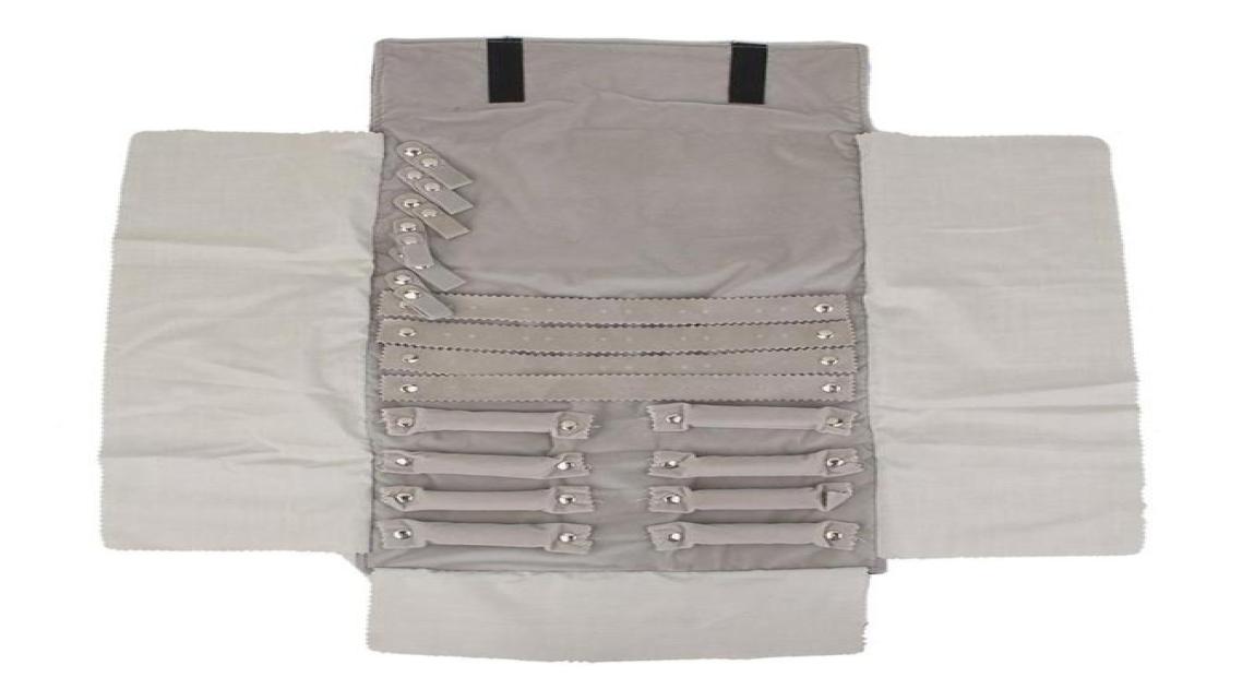 

Jewelry Pouches Bags Luxury Velvet Jewellery Roll Ring Earrings Bracelet Display Organizer Pouch Grey8081689