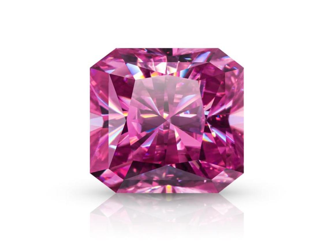 

GIGAJEWE Pink Color Radiant cut VVS1 moissanite diamond 110ct for jewelry making3351981