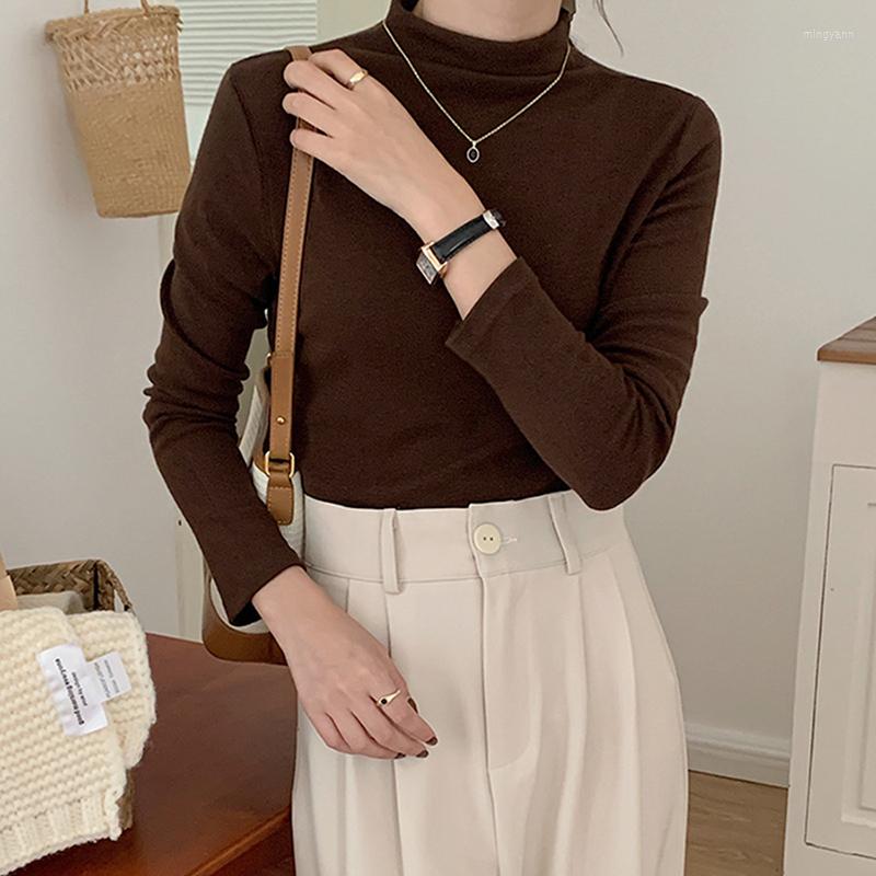 

Women's T Shirts Solid Color Fashion High Streetwear Women T-shirts Long Sleeve Elastic Breathable Top Clothing Female Trendy Tees Sexy Tops, S5