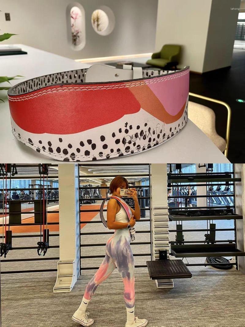 

Waist Support Artificial Leather Gym Weightlifting Belt Bodybuilding Fitness Barbell Powerlifting Training Protector For Women, Color 1