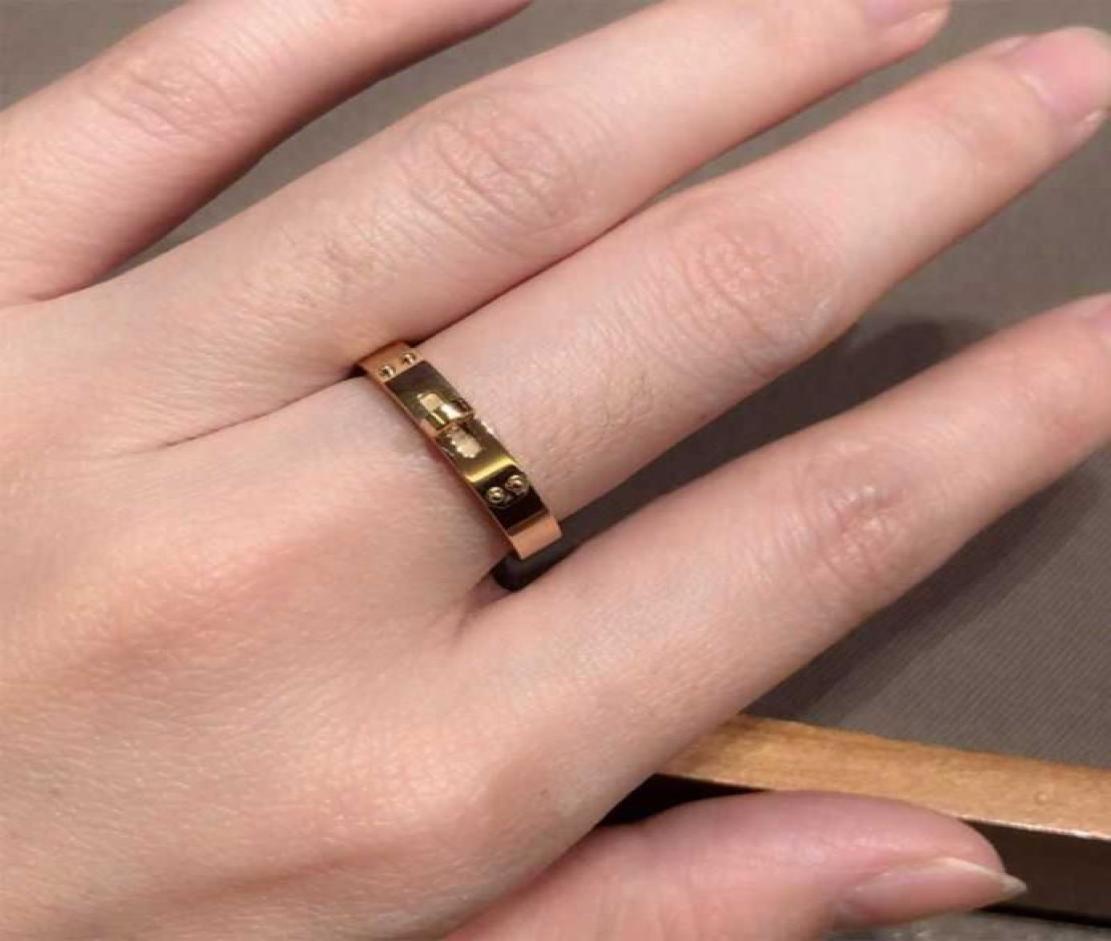 

Good texture simple and versatile mixed belt buckle titanium steel ring exquisite and small joint ring female2897132