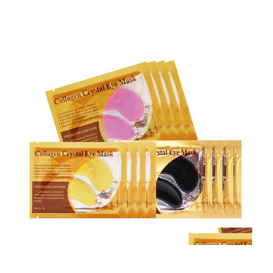 

Other Makeup Collagen Gold Crystal Eye Mask Anti Dark Circles Carees Moisturizing Face Cream 50Pairs Drop Delivery Health Beauty Dhvmd