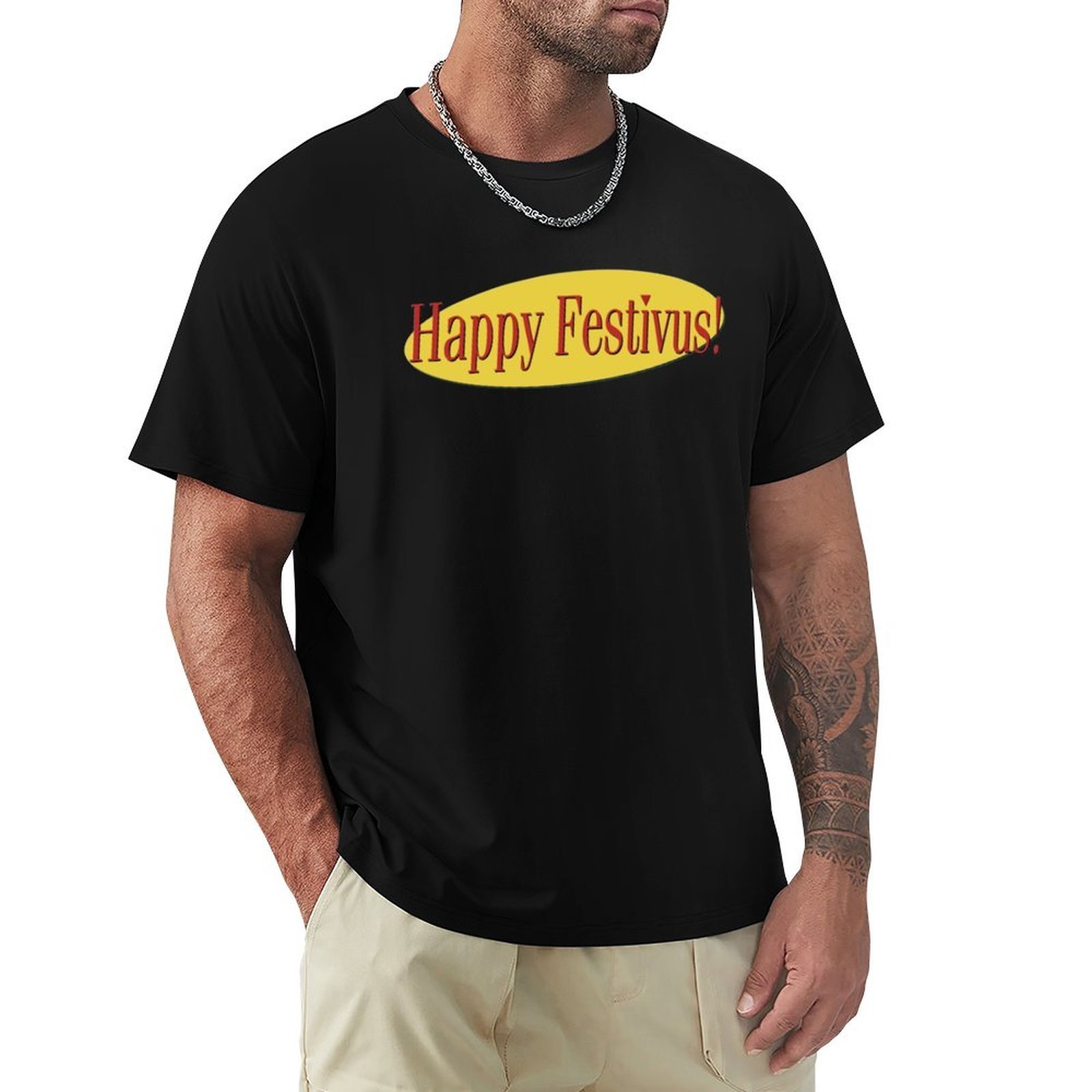 

Men's Polos Happy Festivus TShir funny shirs sublime shir mens graphic shirs big and all 230512, Navy