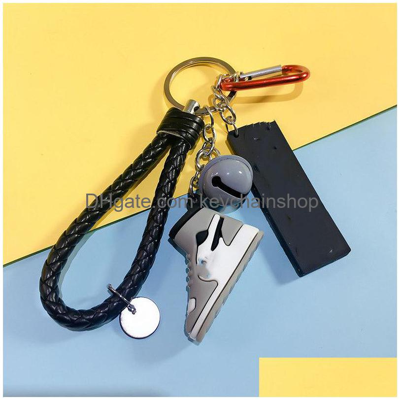 

Key Rings Fashion 4 Styles 3D Basketball Shoes Keychain Party Stereoscopic Sneakers Chain Mini Sport Keyring Bag Pendant Gift For Me Dhqh6