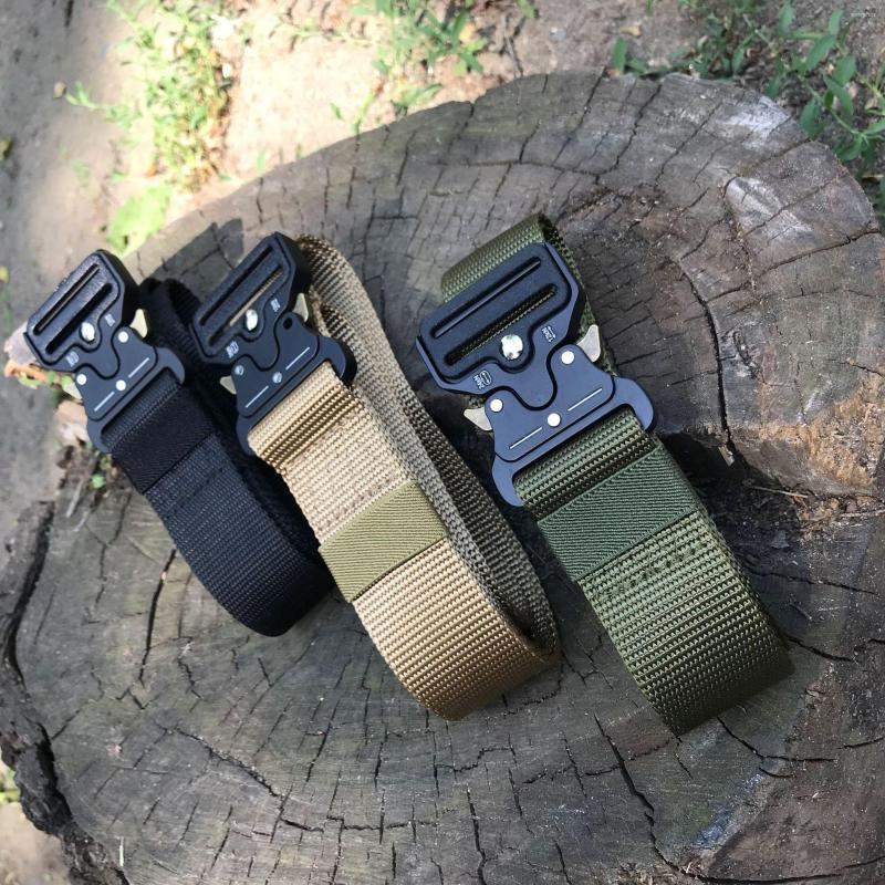 

Belts SMTP J424 Men's Buckle Tactical Belt Outdoor Sports Nylon, Black