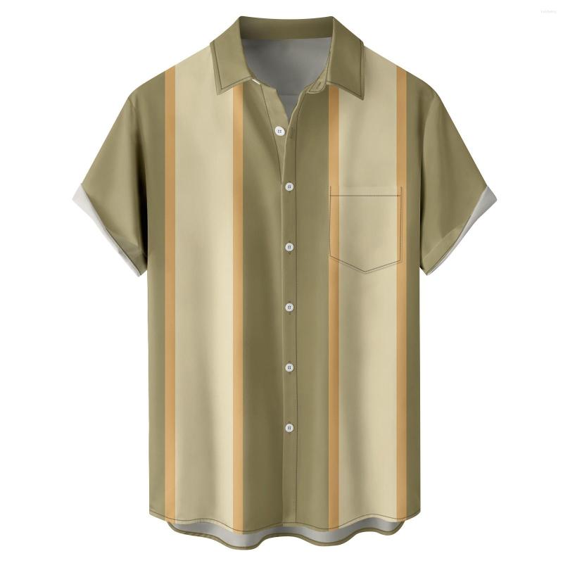 

Men's Casual Shirts Flower Short Sleeved Shirt Men's Summer Beach Style Relaxed Lazy, Blue