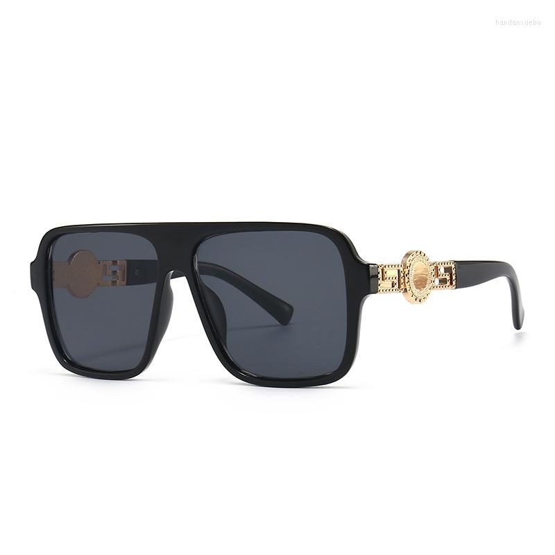 

Sunglasses 2023 Fashion Large Frame For Women European And American UV Resistant Glasses