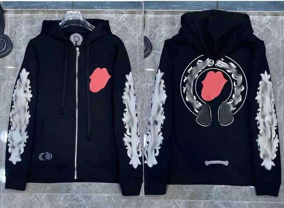 

Fashion Men's Jackets Designer Zipper Sweatshirts Heart Horseshoe Cross Print Brand Ch Hoodies Women Chromes Coat Casual Pullover Sweater Jacket 3wge16x, 21
