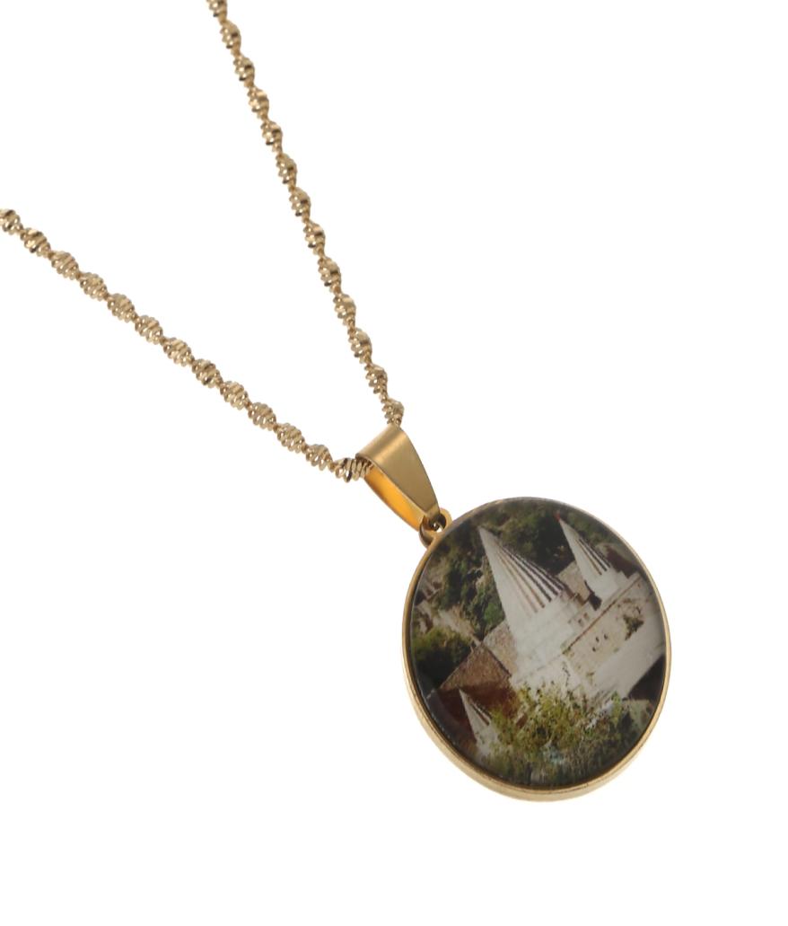 

Yezidi Lalish Pendant Necklaces The Holiest Temple Of The Yazidis For Women Men Girls1001895