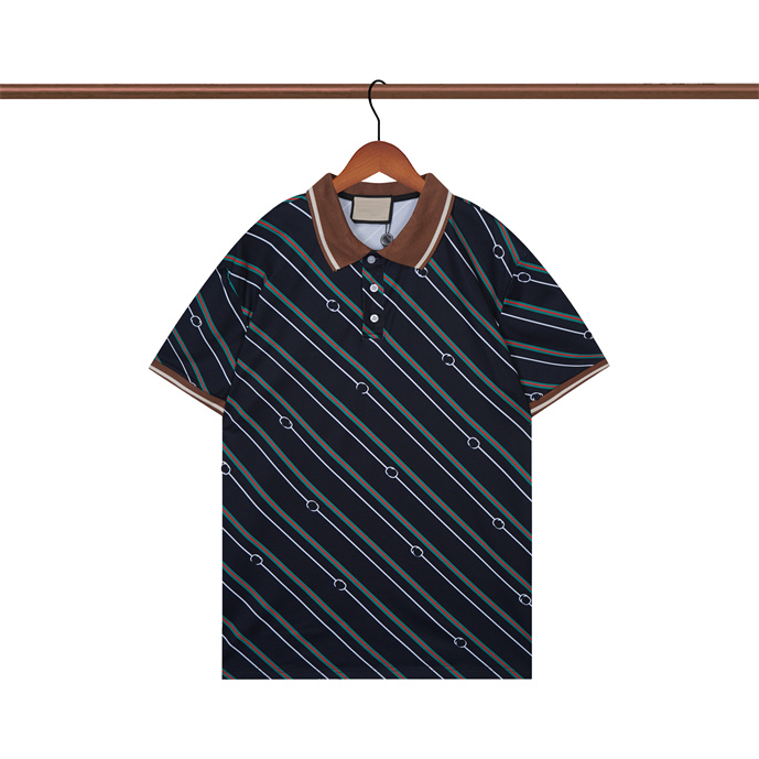 

6 New Fashion London England Polos Shirts Mens Designers Polo Shirts High Street Embroidery Printing T shirt Men Summer Cotton Casual T-shirts #954