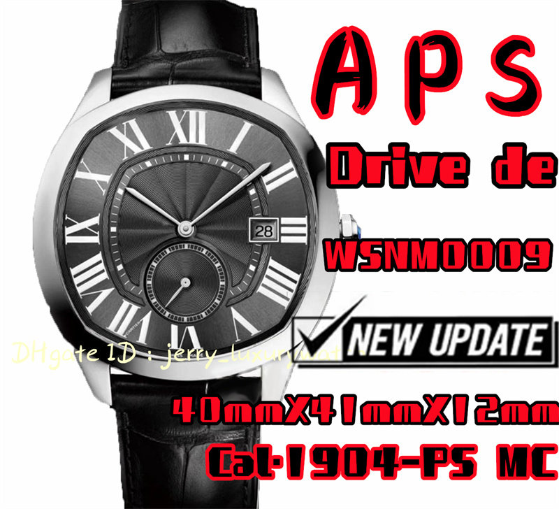 

APS Drive de car Luxury men's watch. 40mmX41mmX12mm, Cal.1904-PS MC mechanical movement, quenched blue steel pointer full stereo four, Only box.no watch