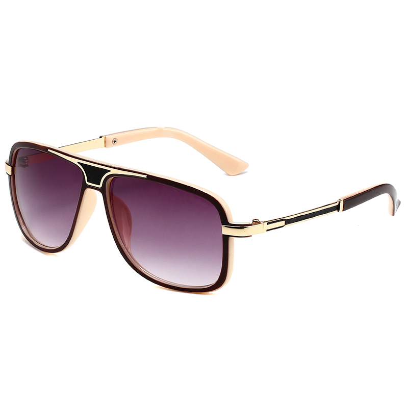 

Brand Luxurys Sunglasses Designer Womens Mens Summer Goggle Sun Glasses Letters Eyeglasses with Box 4 Colors