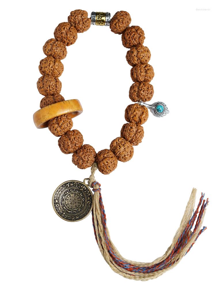 

Strand Original Handmade High-End Bodhi Seeds Bracelet Zodiac Boutique Handheld Hand Toy Buddha Beads Rosary