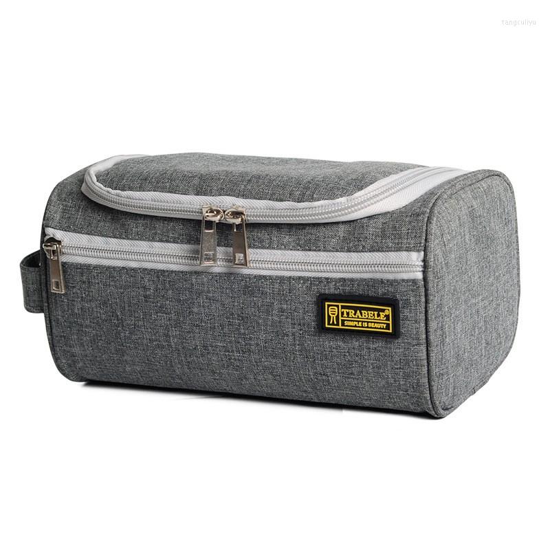 

Cosmetic Bags Men Hanging Wash Bag Travel Necessarie Toiletry Storage Women Makeup Vanity Cases Beauty Make UP Organizer Pouch, Black