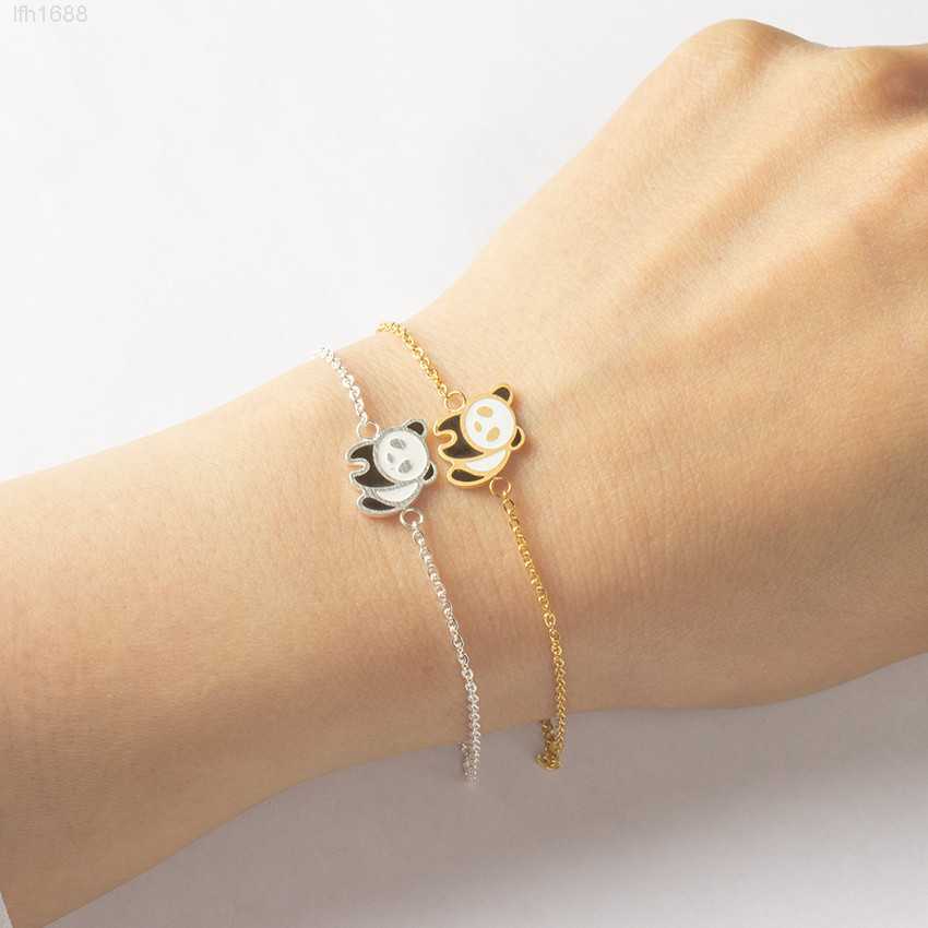 

Lateefah Oem Cute Chinese Panda Pendant Bracelet Lover Bracelet Stainless Steel Accessories