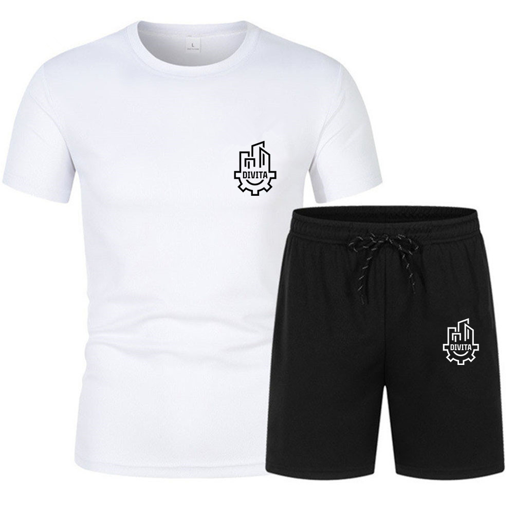 

New Men's Short Sets Outfits 2 Piece Summer Tracksuit Short Sleeve Shirt and Shorts Set Casual Sport Suit Summer Sport Outfits for Men with Cargo Pocket, Burgundy