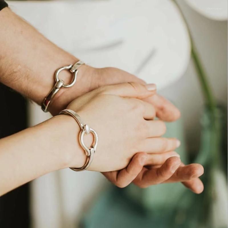

Bangle Spain Couple Bracelet Fashion Simple Geometric Irregular Alloy Men Women Outdoor Bangles