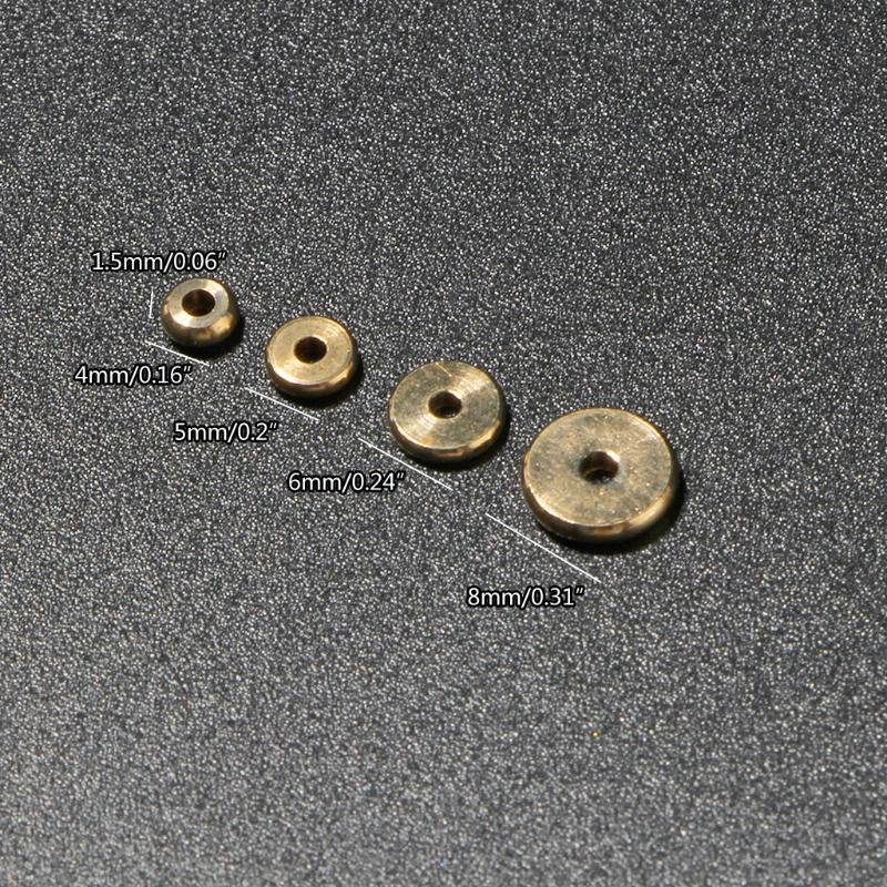 

Beads Other F92D 4mm/5mm/6mm/8mm Metal Flat Disc Spacer Round Brass Slice Jewelry Spacers For Bracelet Necklace Making