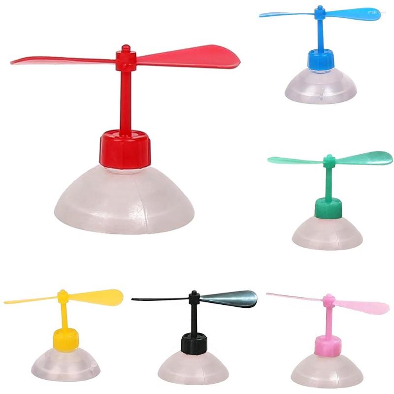 

Motorcycle Helmets Electric Car Helmet Sucker Propeller ABS Plastic Rotational Decorative Tool Ornament, Pink