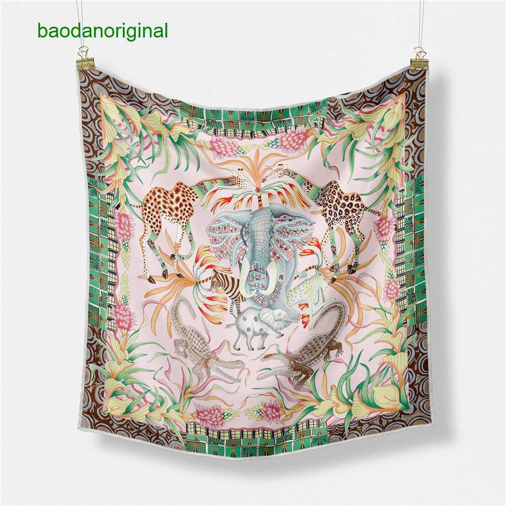 

Hemres Designer Scarves Versatile Small Square Women in Summer for Korean Scarves Dualpurpose Headscarves and Highend Headbands 8NSG