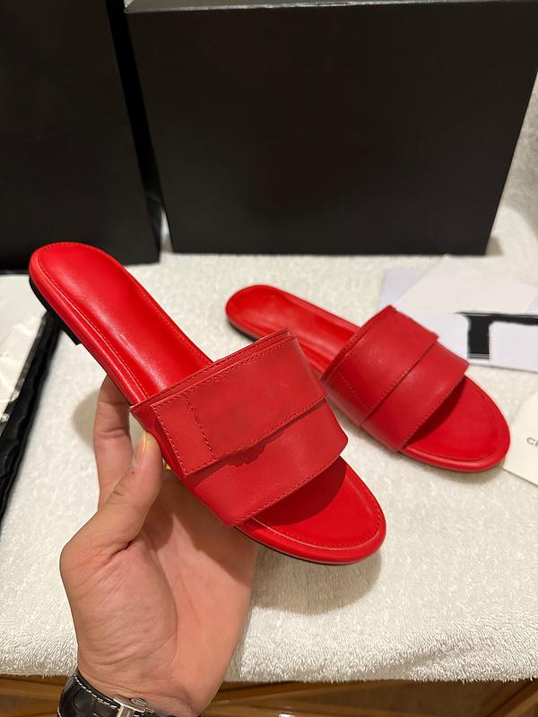Été Femmes Mule Diapositives Pantoufles Plates Classiques En Peau D'agneau Maison Casual Sandales Noires Designer De Luxe Mode Dames Plage Extéri