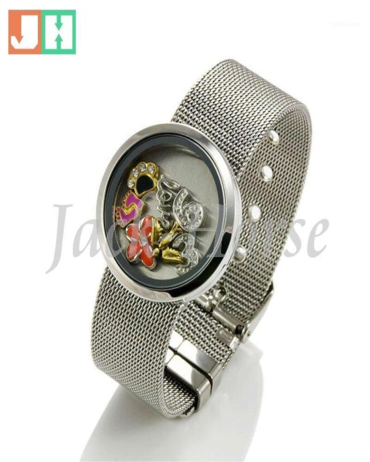 

Bangle Est Fashion 30mm 316L Stainless Steel Watch Bracelet Charm Floatingbracelet18814694