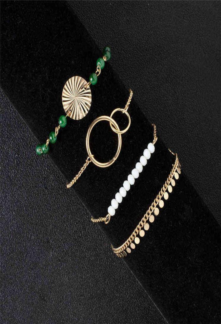 

4pcsset New Trendy Jewelry Beautiful Couple Stainless Steel Rose Gold Bracelets for Women Femme Bangle Bracelet Grils Gift8234135