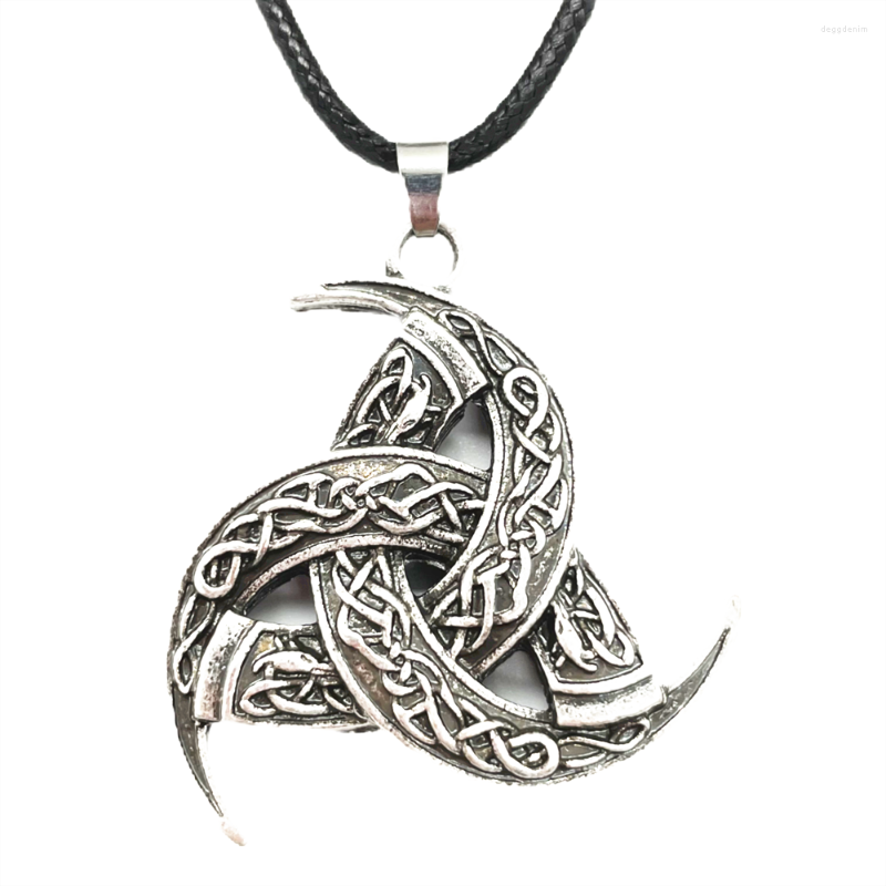 

Pendant Necklaces Nostalgia Triple Odin's Horn King Of Asgard God Wolf Amulet Talisman Jewelery Norse Viking Necklace