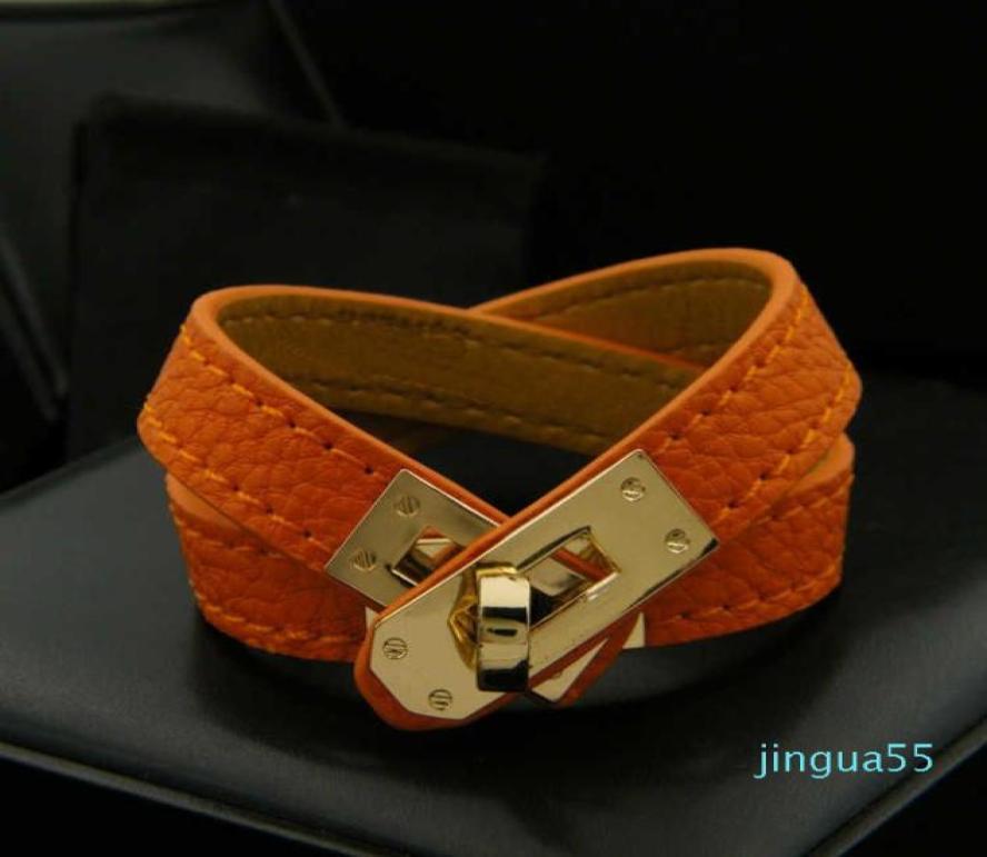 

Bangle Bracelet Alloy PU Double Circle Rotating Buckle Casual Men and Women5976342