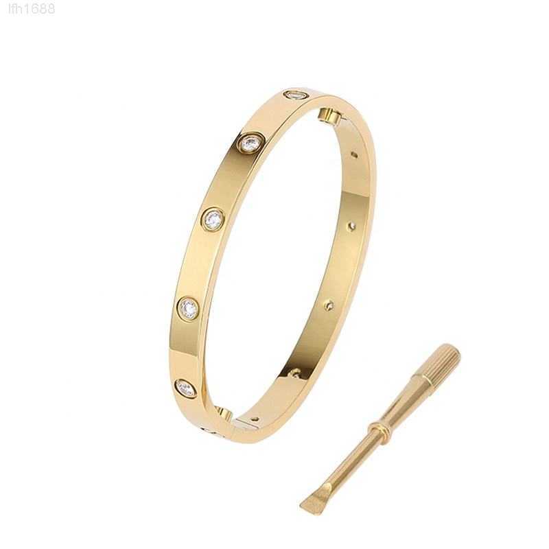 

Famous Luxury Designer Women's Jewelry Men's Couple Bracelet Screwdriver Bracelet 316l Stainless Steel Bracelet