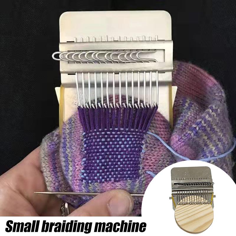 

Sewing Notions & Tools Small Loom Weave Tool Unique Wooden Darning Machine Mini Weaving For Diy Handicraft Class Travel Home Knitting Machin
