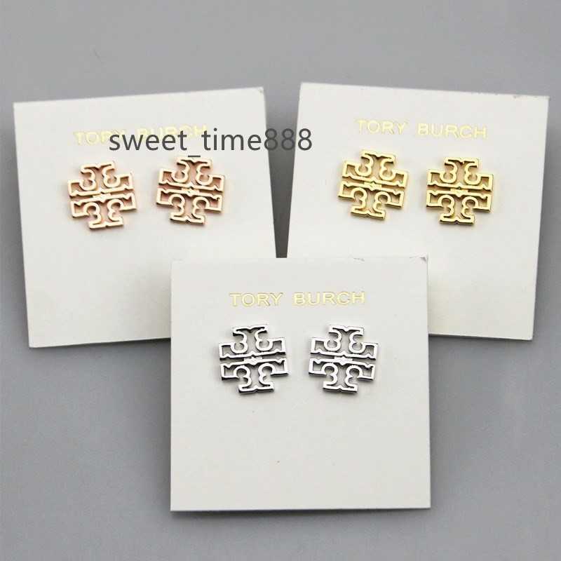 

European foreign trade jewelry hollow texture copper earrings plated with gold Fashion Stud Earrings For girls