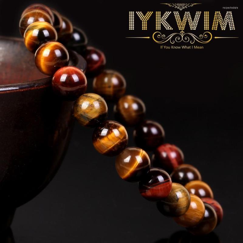 

Strand Natural Colourful Tiger Eye Stone Beads Bracelet Spacer Jewelry Gift For Men Women Fashion Elastic Rope 6 8 10mm